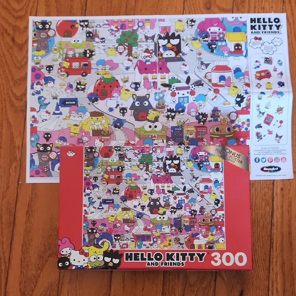 Hello Kitty 300-Piece Puzzle - Red and Pink